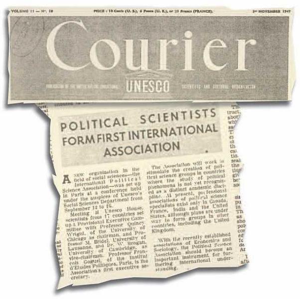 The first article about the creation of IPSA, published in the UNESCO Courier in November 1949