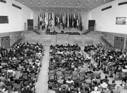 The 1967 IPSA World Congress of Political Science in Brussels, Belgium.