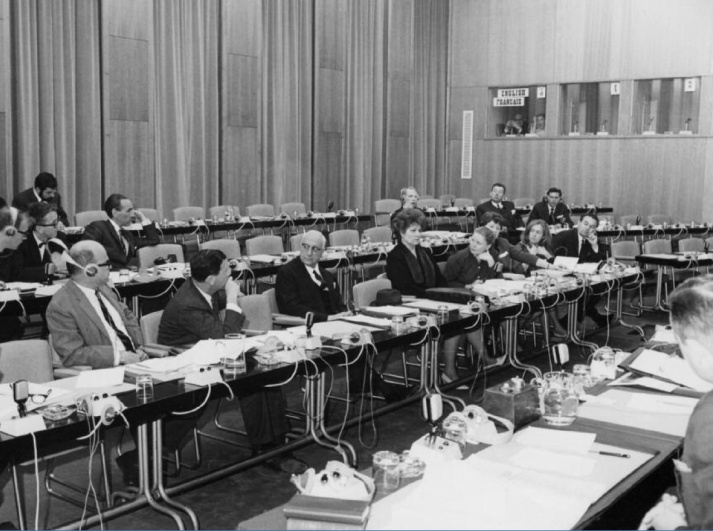 A session from the 1967 IPSA World Congress of Political Science in Brussels