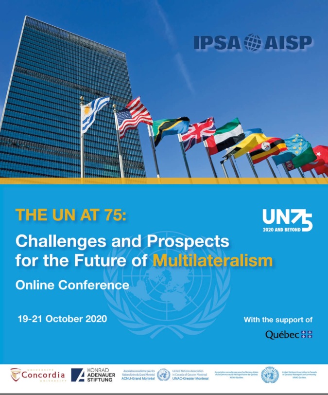 The UN at 75 Conference poster