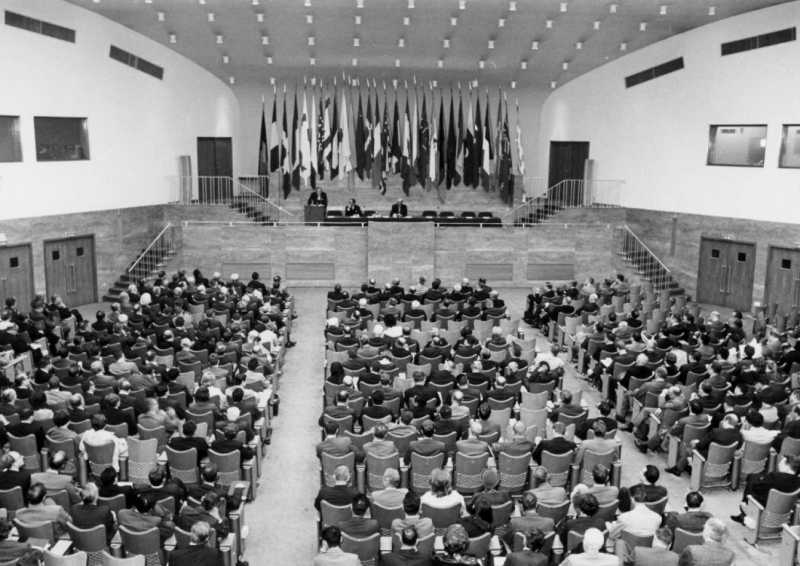 Cérémonie d’ouverture du VIIe Congrès mondial de l’AISP – Bruxelles, 18-28 septembre 1967