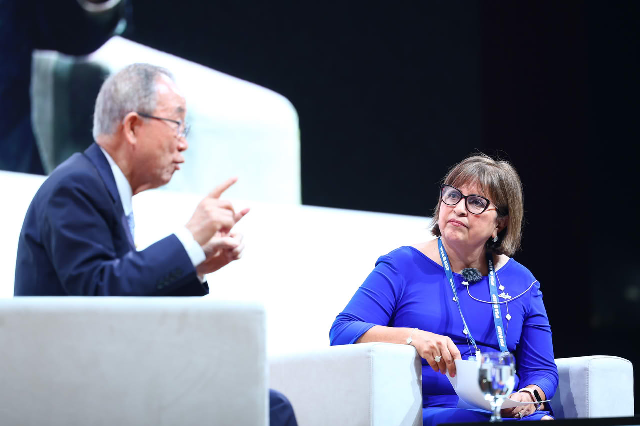 Ban Ki-moon and WC2025 Co-Chair Irasema Coronado.
