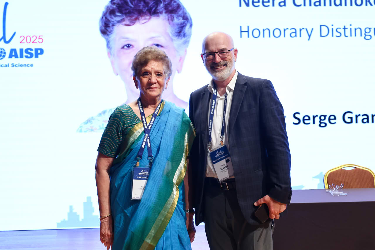 Neera Chandhoke and Serge Granger.
